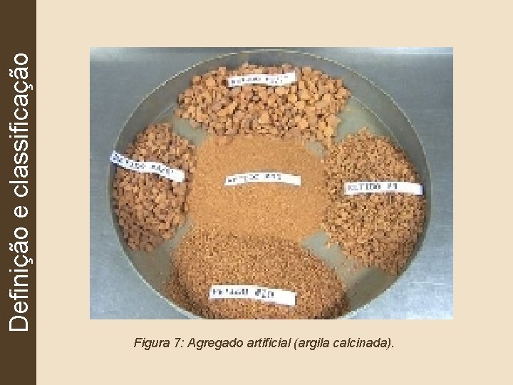 Definição e classificação Figura 7: Agregado artificial (argila calcinada). 