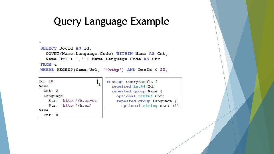 Query Language Example 