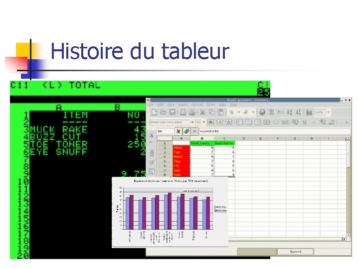 Histoire du tableur 