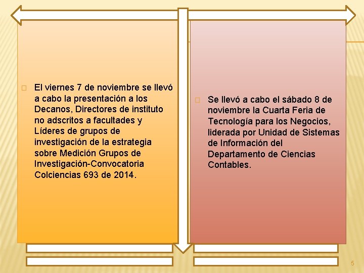 � El viernes 7 de noviembre se llevó a cabo la presentación a los