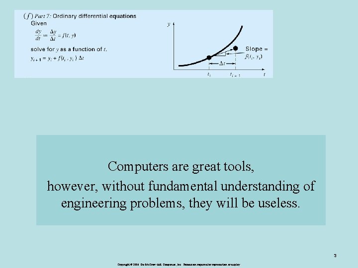 Computers are great tools, however, without fundamental understanding of engineering problems, they will be