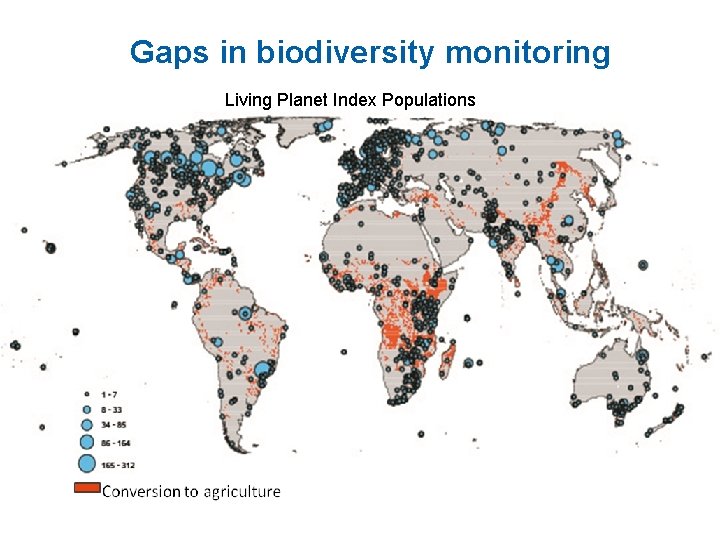 Gaps in biodiversity monitoring Living Planet Index Populations 