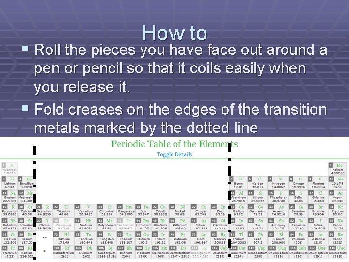 How to § Roll the pieces you have face out around a pen or