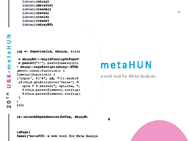 20 TH UBK-meta. HUN 16 meta. HUN a web tool for Meta Analysis 