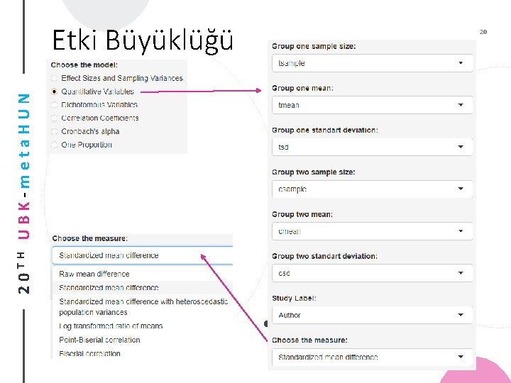 20 TH UBK-meta. HUN Etki Büyüklüğü 20 