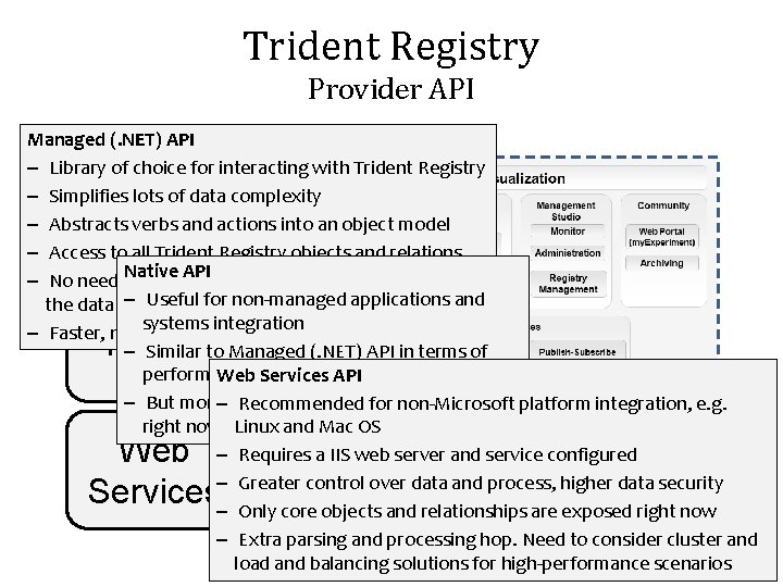 Trident Registry Provider API Managed (. NET) API – Library of choice for interacting
