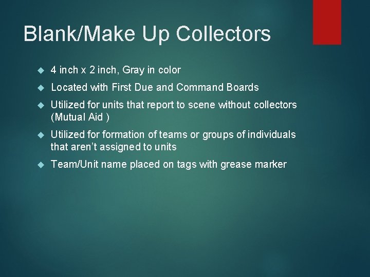 Blank/Make Up Collectors 4 inch x 2 inch, Gray in color Located with First