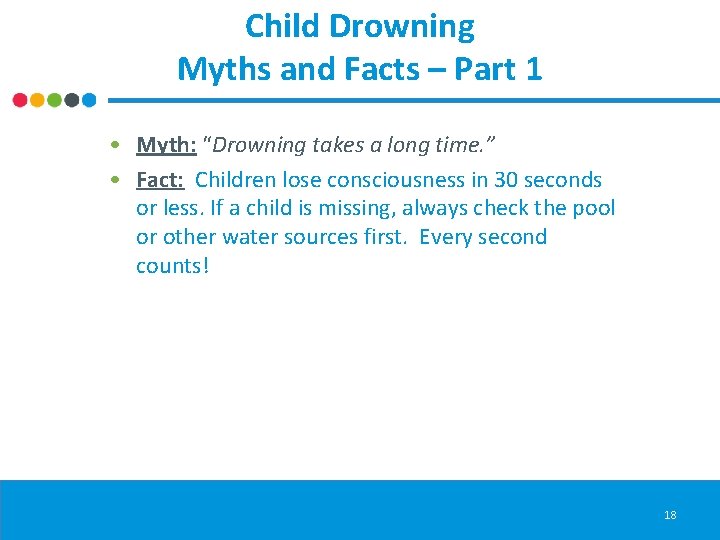 Child Drowning Myths and Facts – Part 1 • Myth: “Drowning takes a long