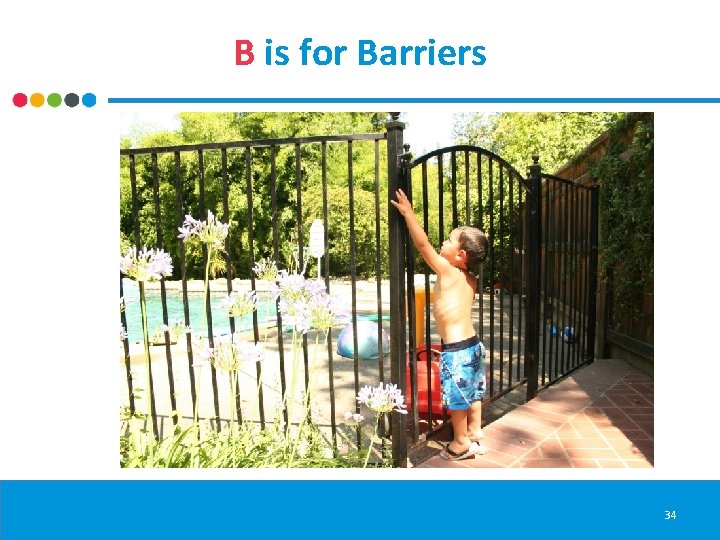 B is for Barriers 34 