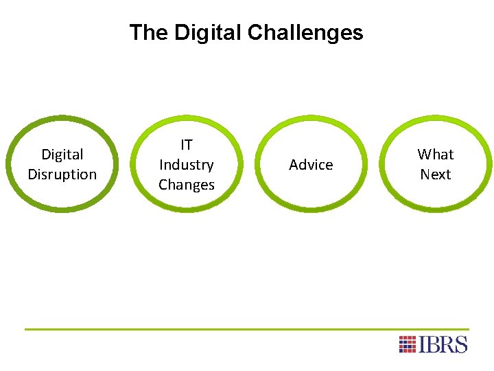 The Digital Challenges Digital Disruption IT Industry Changes Advice What Next 