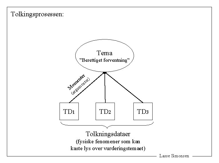 Tolkingsprosessen: Tema ”Berettiget forventning” ter r) n e te om men M gu r