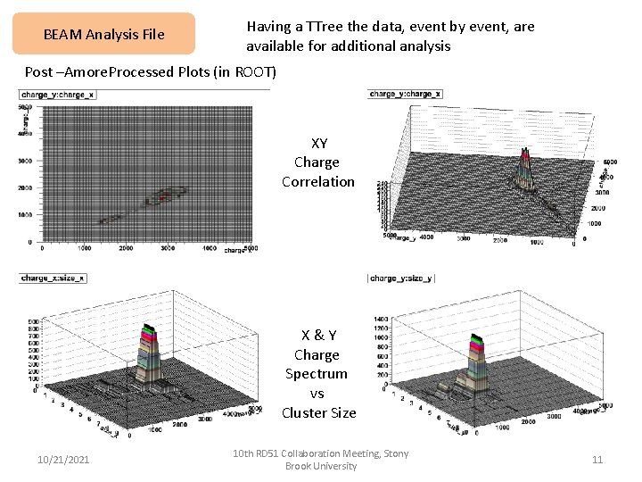 BEAM Analysis File Having a TTree the data, event by event, are available for