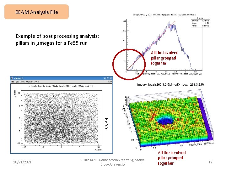 BEAM Analysis File Example of post processing analysis: pillars in mmegas for a Fe