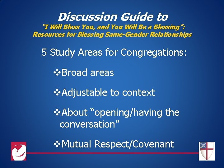 Discussion Guide to “I Will Bless You, and You Will Be a Blessing”: Resources
