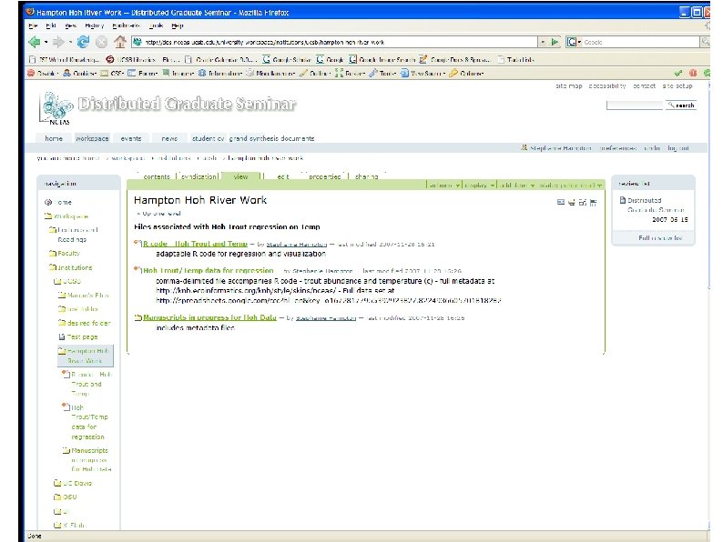 Collaboration & data stewardship • Personal data management problems are magnified in collaboration •