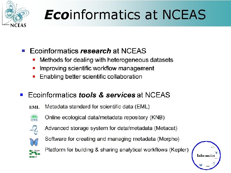 Ecoinformatics at NCEAS 