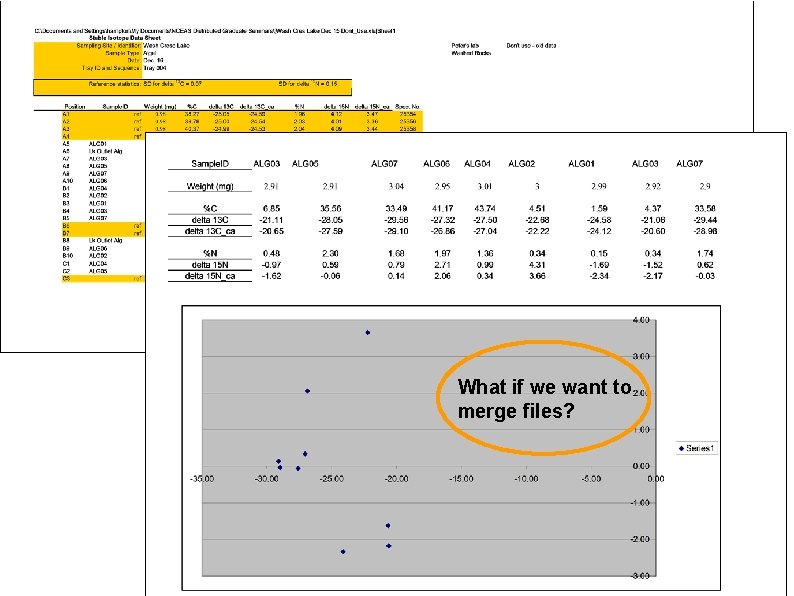 What if we want to merge files? 