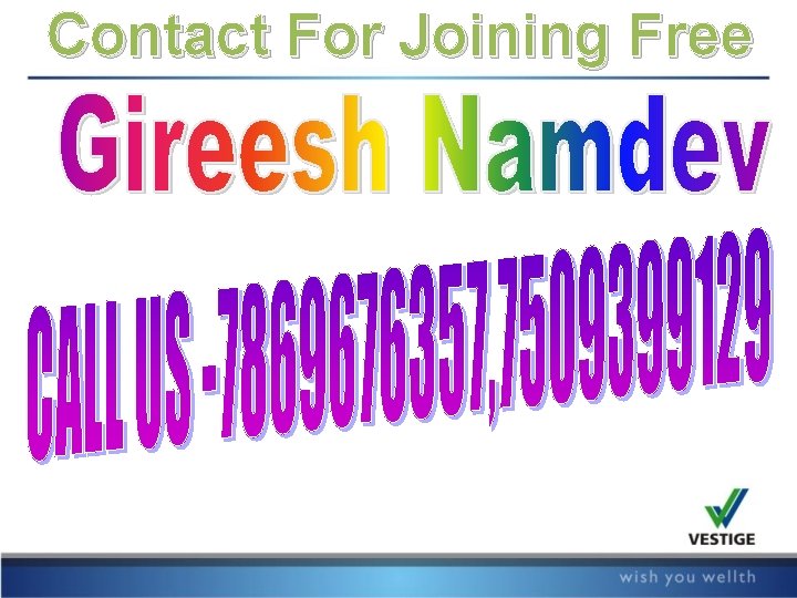 Contact For Joining Free 