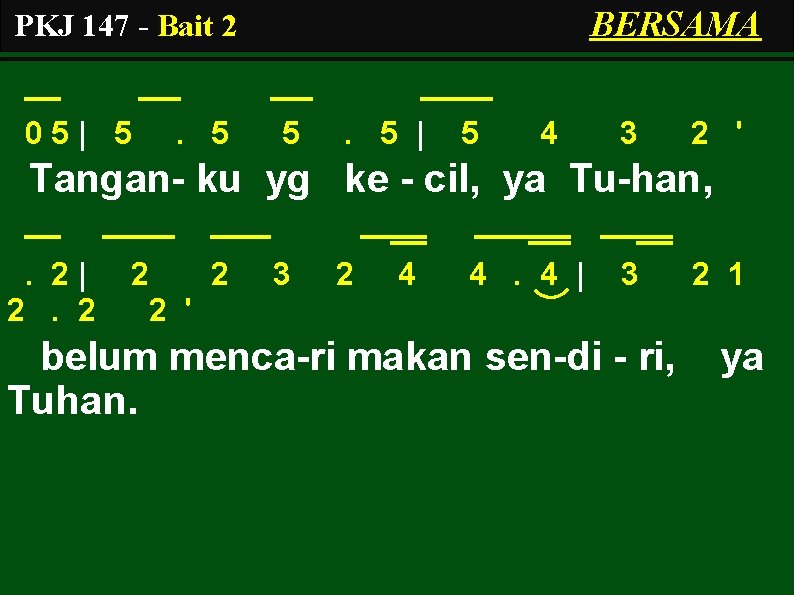 BERSAMA PKJ 147 - Bait 2 05| 5 . 5 | 5 4 3