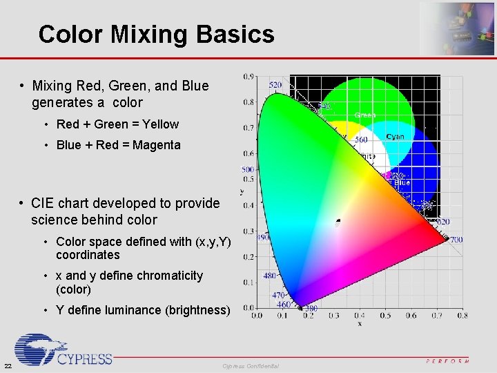Color Mixing Basics • Mixing Red, Green, and Blue generates a color • Red