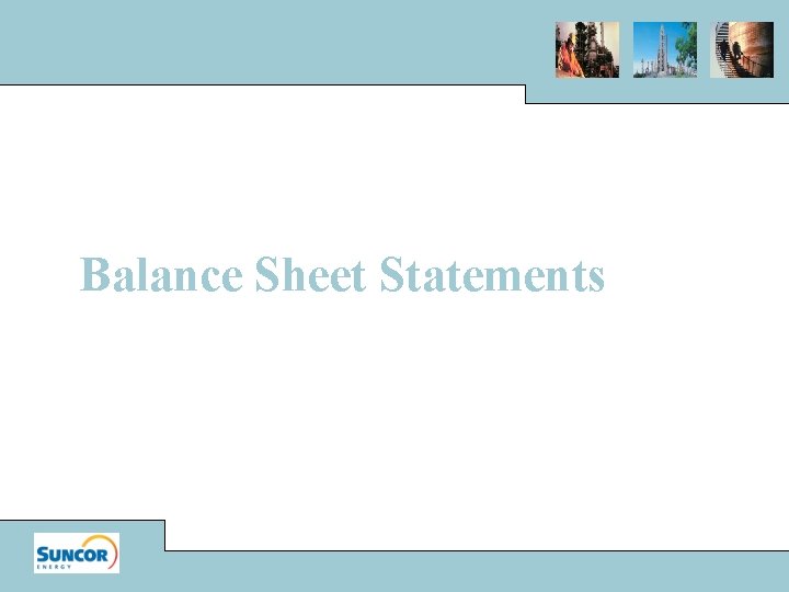 Balance Sheet Statements 