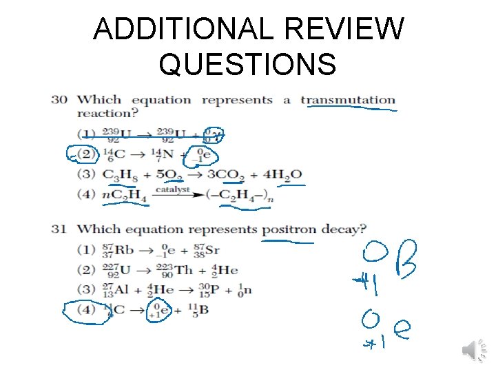 ADDITIONAL REVIEW QUESTIONS ADDITIONAL REVIEW QUESTIONS