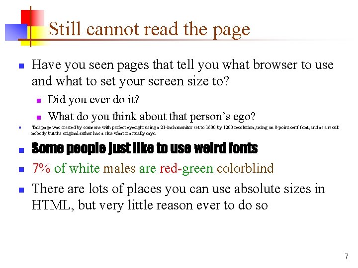 Still cannot read the page n Have you seen pages that tell you what
