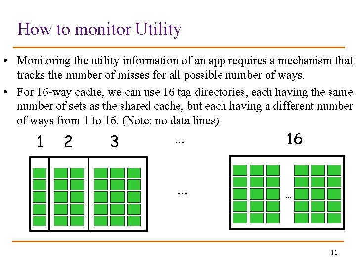 How to monitor Utility • Monitoring the utility information of an app requires a