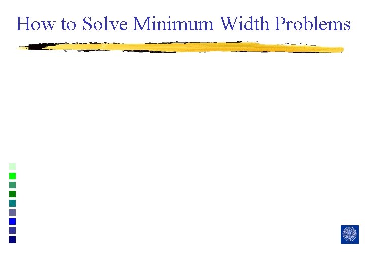 How to Solve Minimum Width Problems 