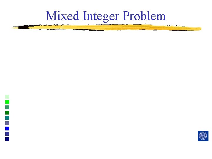 Mixed Integer Problem 