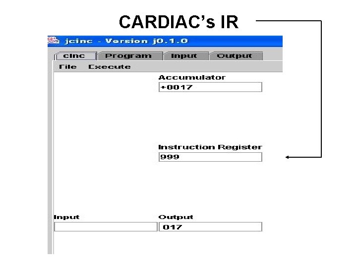 CARDIAC’s IR CARDIAC’s IR