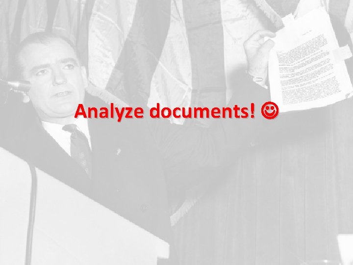Analyze documents! 