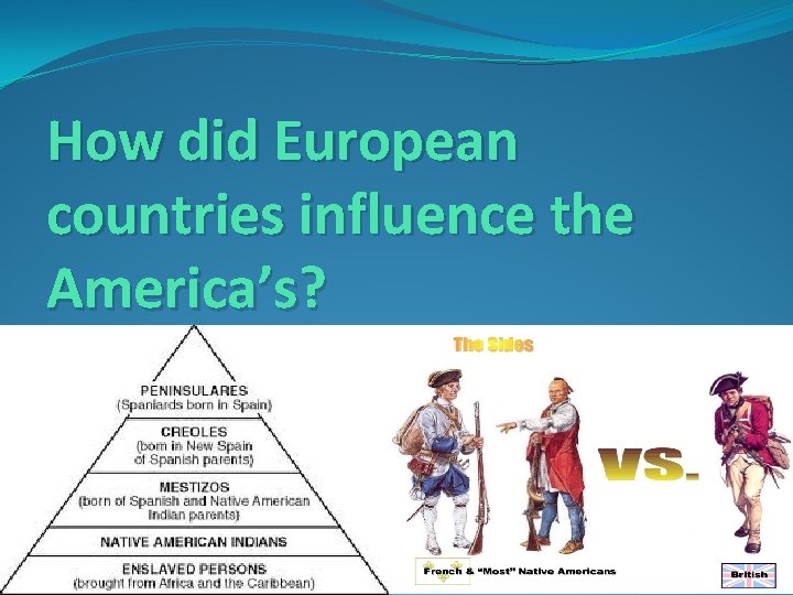 How did European countries influence the America’s? 