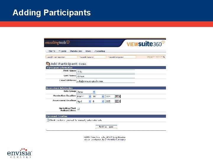 Adding Participants 
