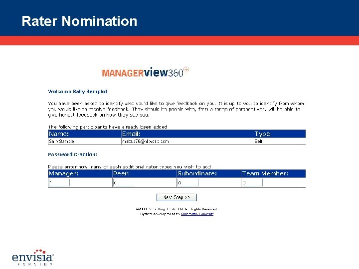 Rater Nomination 
