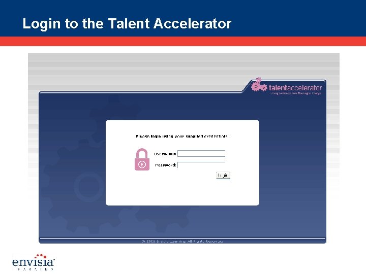 Login to the Talent Accelerator 