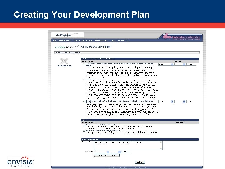 Creating Your Development Plan 
