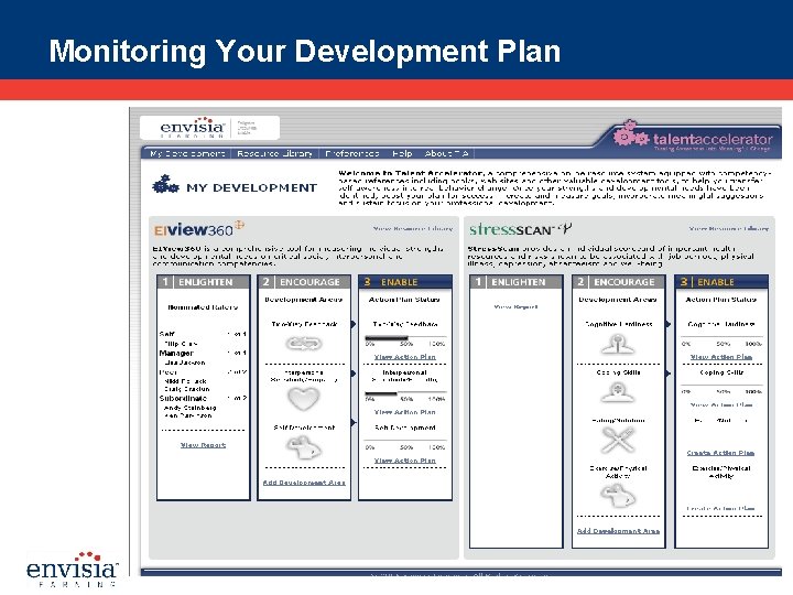 Monitoring Your Development Plan 