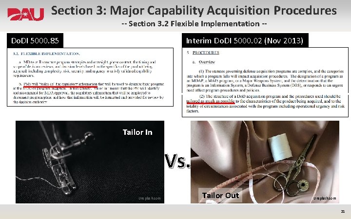 Section 3: Major Capability Acquisition Procedures -- Section 3. 2 Flexible Implementation -- Interim