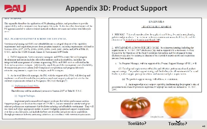 Appendix 3 D: Product Support Unsplash. com Tomato? 40 