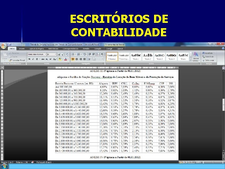 ESCRITÓRIOS DE CONTABILIDADE 20 