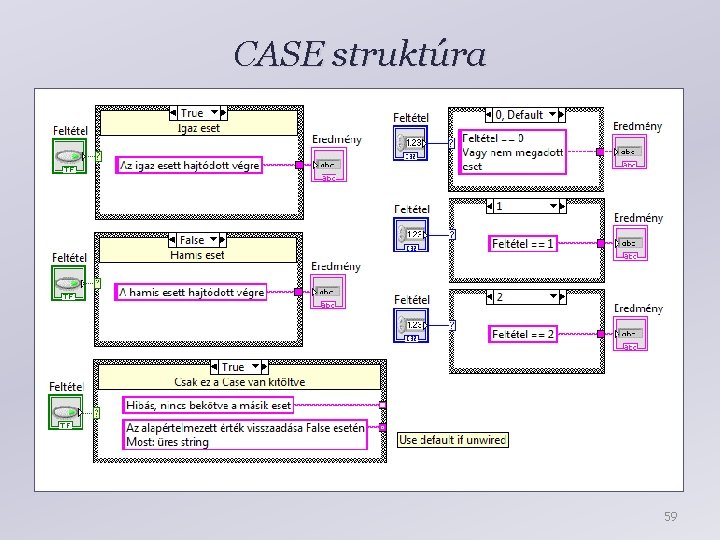 CASE struktúra 59 