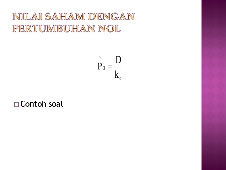 � Contoh soal 