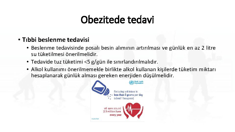 Obezitede tedavi • Tıbbi beslenme tedavisi • Beslenme tedavisinde posalı besin alımının artırılması ve