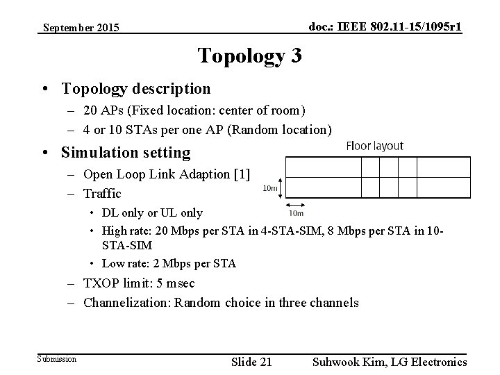 doc. : IEEE 802. 11 -15/1095 r 1 September 2015 Topology 3 • Topology