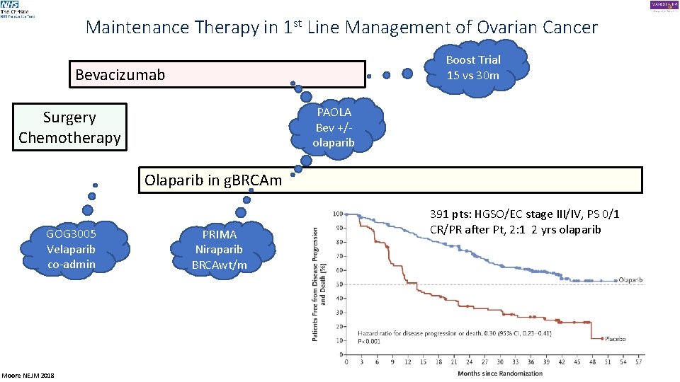 Maintenance Therapy in 1 st Line Management of Ovarian Cancer Boost Trial 15 vs