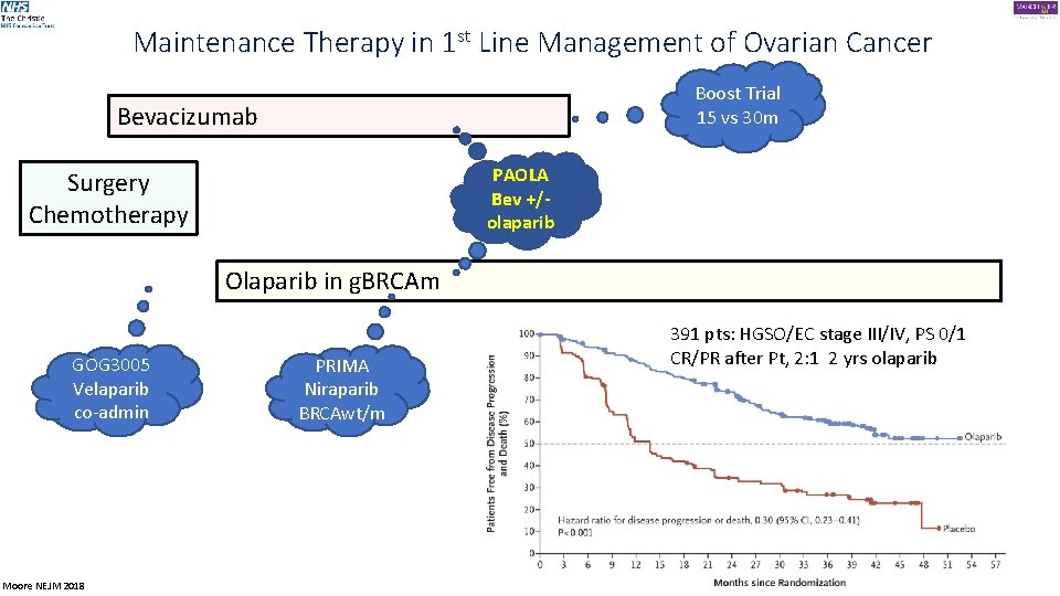 Maintenance Therapy in 1 st Line Management of Ovarian Cancer Boost Trial 15 vs