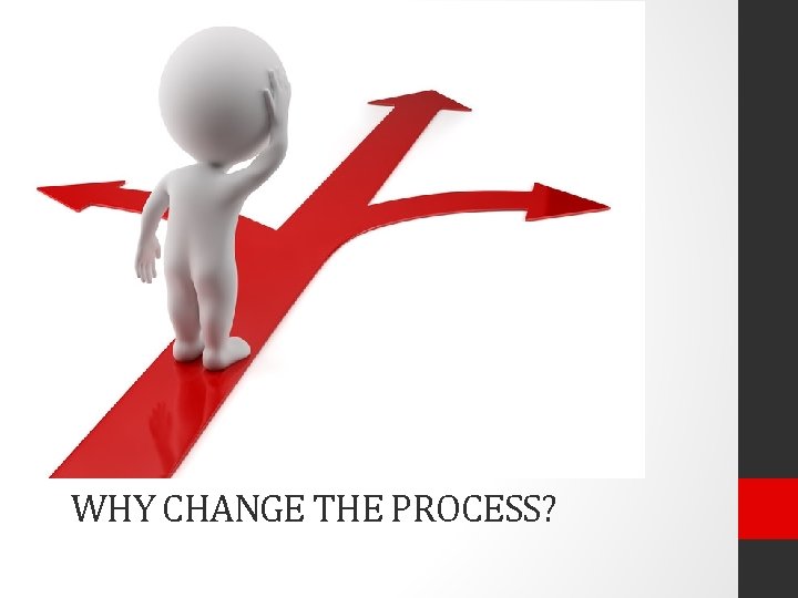 WHY CHANGE THE PROCESS? 