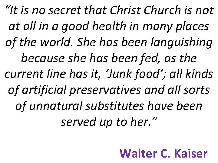 “It is no secret that Christ Church is not at all in a good
