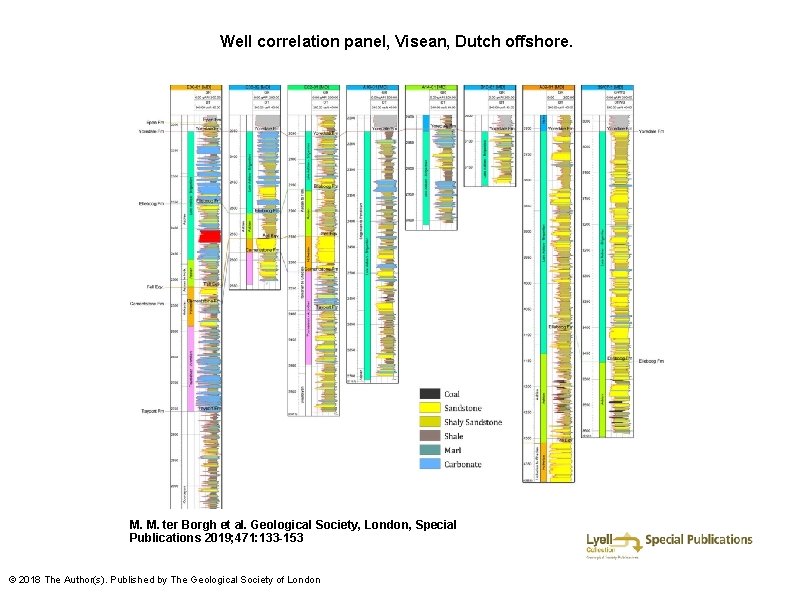 Well correlation panel, Visean, Dutch offshore. M. M. ter Borgh et al. Geological Society,